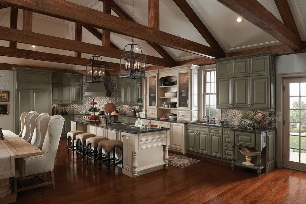 Lily Ann Cabinets for a Traditional Spaces with a American Classics Kitchen Cabinets and Classic Traditional Kitchen Cabinets Style by Lily Ann Cabinets