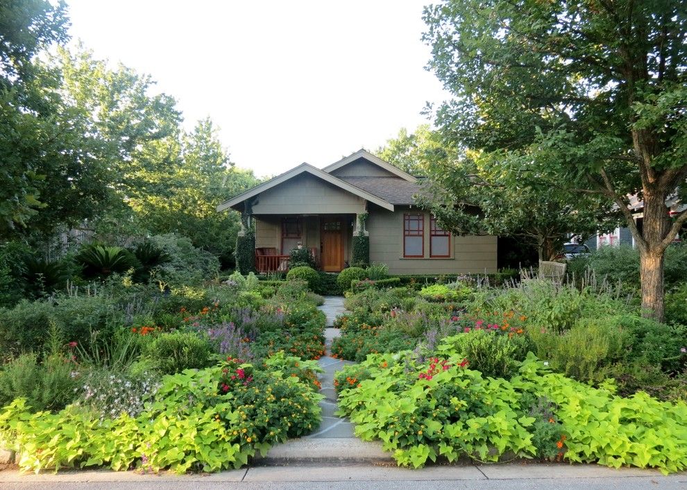 Lime Lush Boutique for a Craftsman Landscape with a Path and Zero Lawn Xeriscape by David Morello Garden Enterprises, Inc.