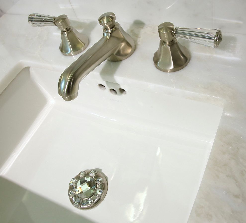 Linkasink for a Traditional Bathroom with a Kohler Sink and Bertch Northbrook by Best Plumbing Tile & Stone