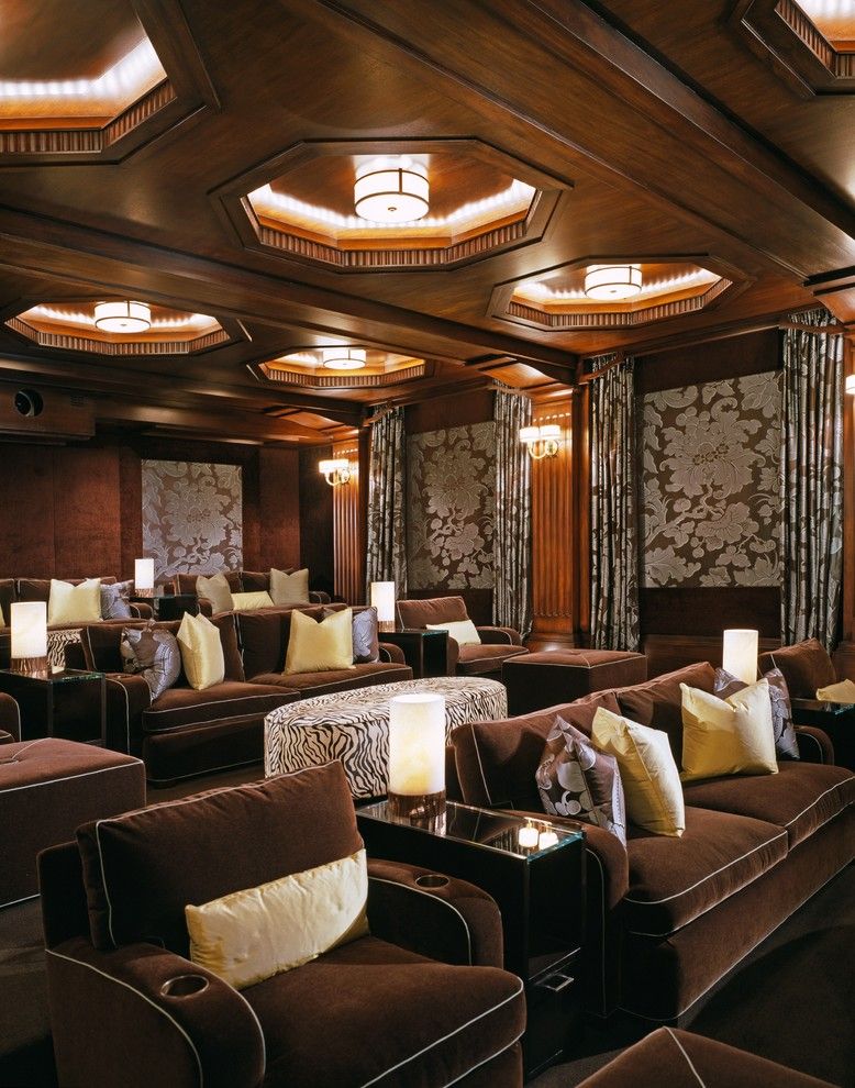 Los Gatos Theater for a Traditional Home Theater with a Beverly Park and Los Angeles Home Theaters by via – Los Angeles