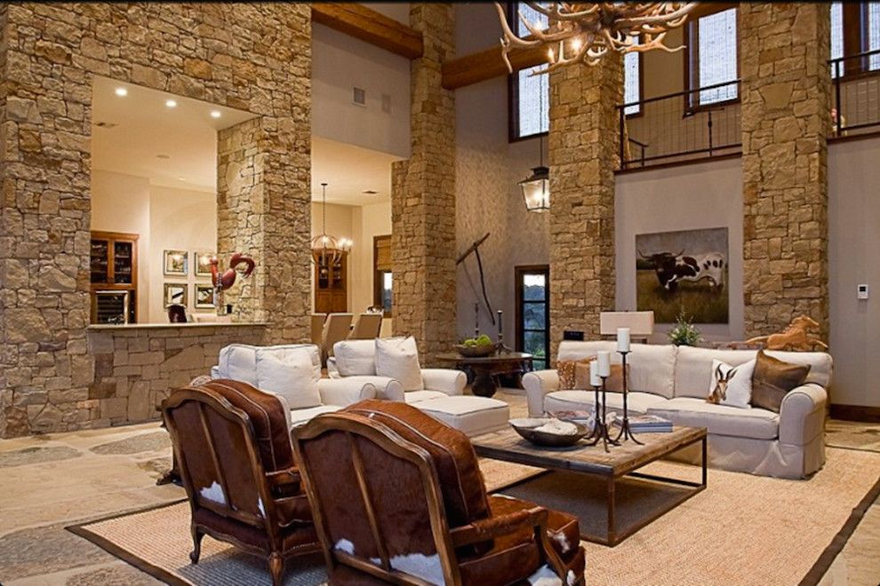 Lotts Furniture for a Rustic Living Room with a Rustic Furniture and Lake Travis Residence by Katheryn Lott Architects