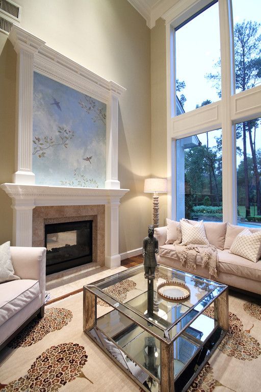 Louis Shanks for a Traditional Living Room with a Fire Place and French Country Living Room by Pamela Hope Designs