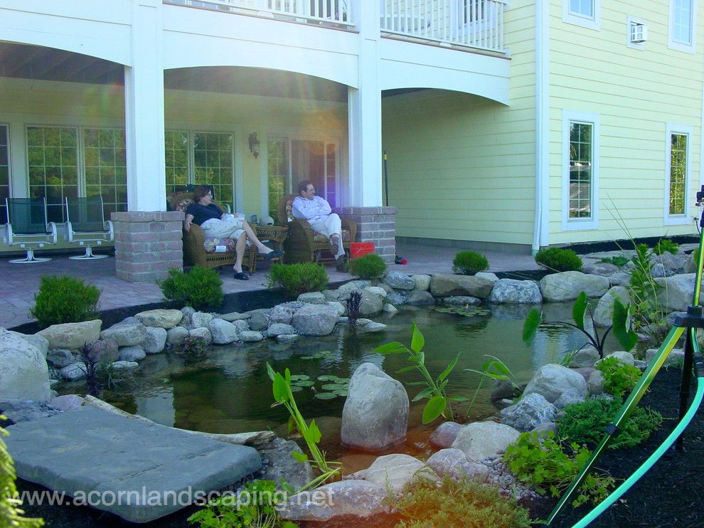 Lowes Albany Ny for a Traditional Landscape with a Koi Ponds and Garden Ponds, Fish Ponds, Koi Ponds, Waterfall Ponds Rochester Ny by Acorn by Acorn Ponds & Waterfalls