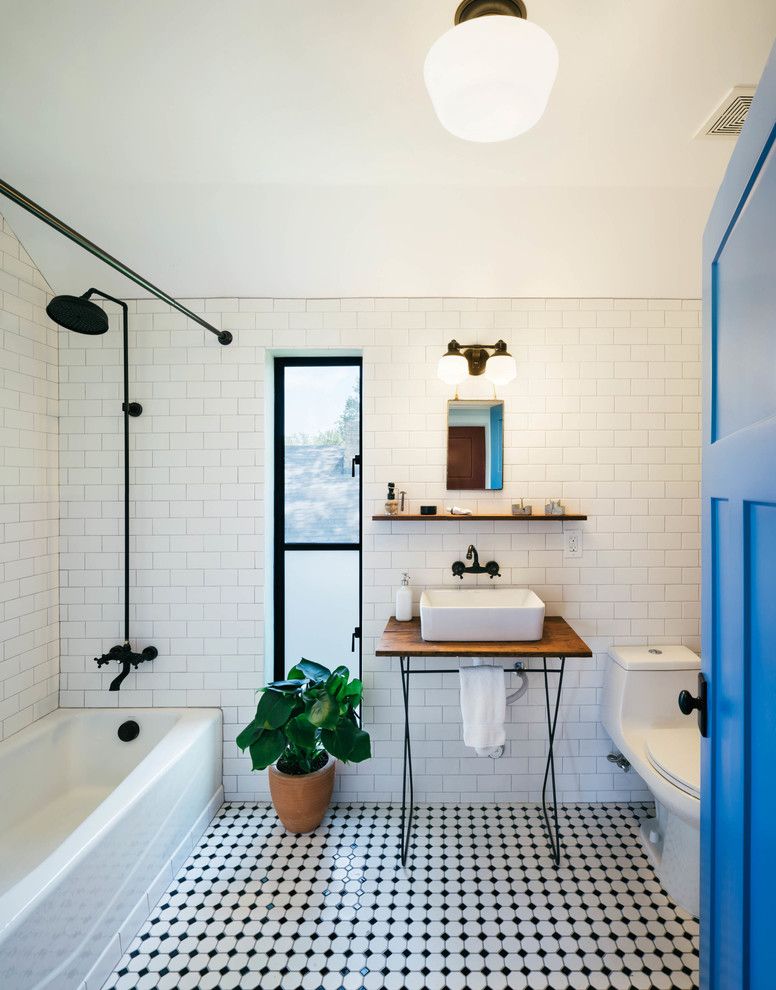 Lowes Bathroom for a Industrial Bathroom with a Wire Base and Garden St. Residence by Pavonetti Office of Design