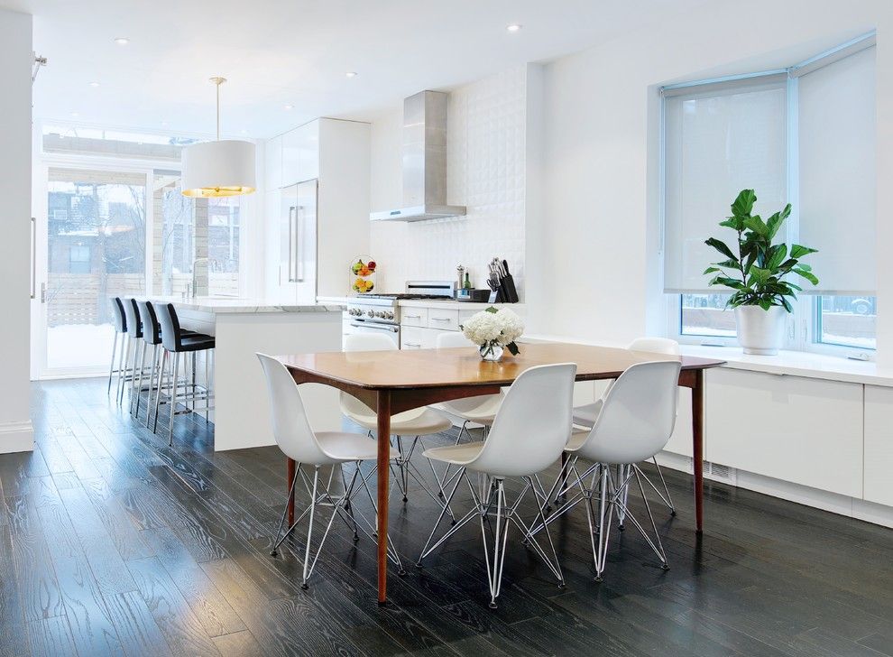 Lowes Bloomfield Ct for a Contemporary Dining Room with a Fig Leaf and My Houzz: Modern Annex Renovation by Andrew Snow Photography