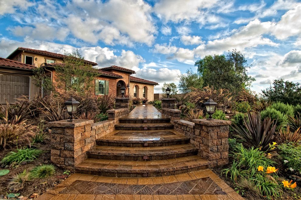 Lowes Carlsbad for a Mediterranean Exterior with a Lanterns and Carlsbad Residence Front Entry by Jd Design Photography