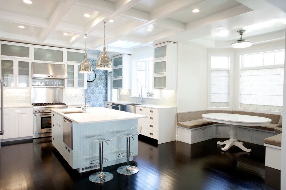 Lowes Chesapeake Va for a Contemporary Kitchen with a Lucite Bar Stools and Alvarado, Los Altos by Bay Area Design Build, Inc.