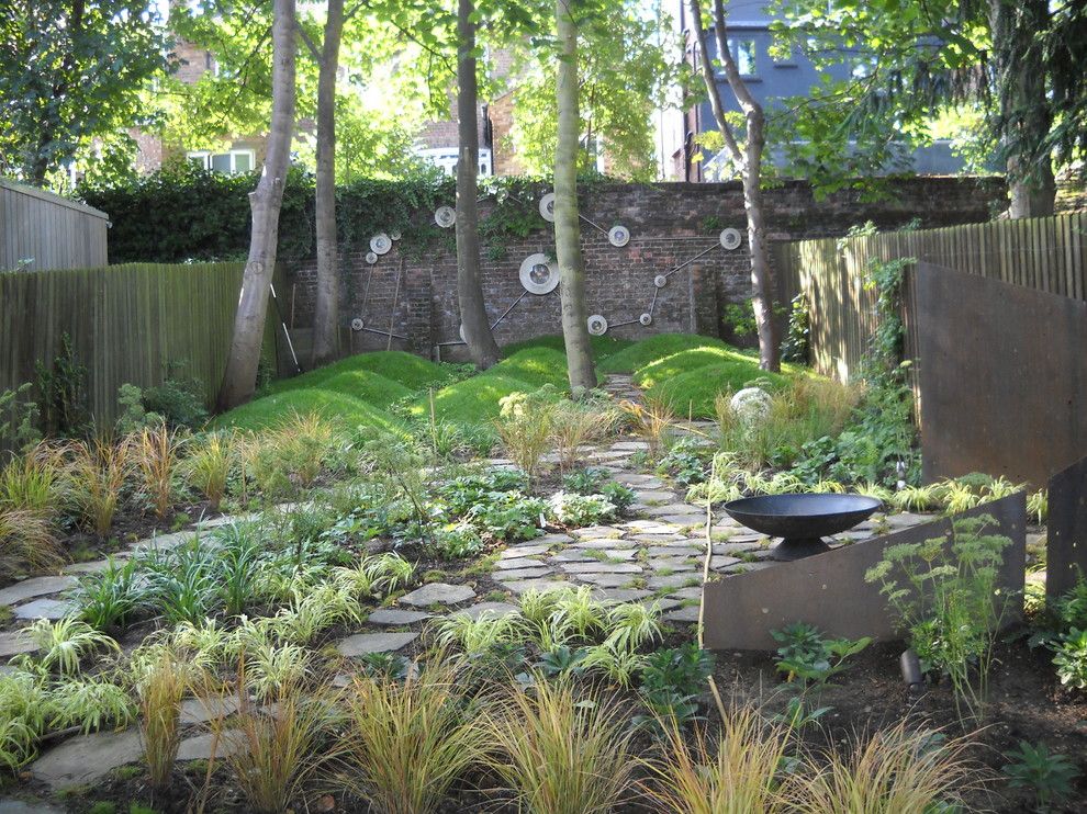 Lowes Chino Hills for a Eclectic Landscape with a Fire Bowls and Crouch End Garden Design by London Garden Designer