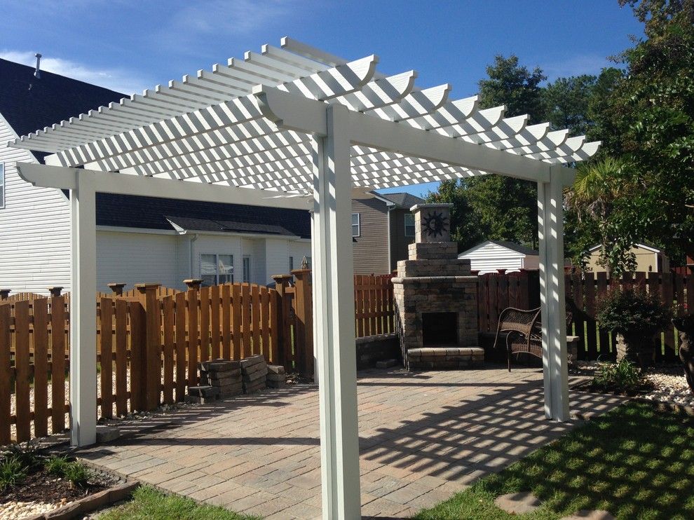 Lowes Columbia Sc for a Eclectic Spaces with a Archadeck of Central Sc and Low Maintenance Pergola in Blythewood, Sc. by Archadeck of Central South Carolina