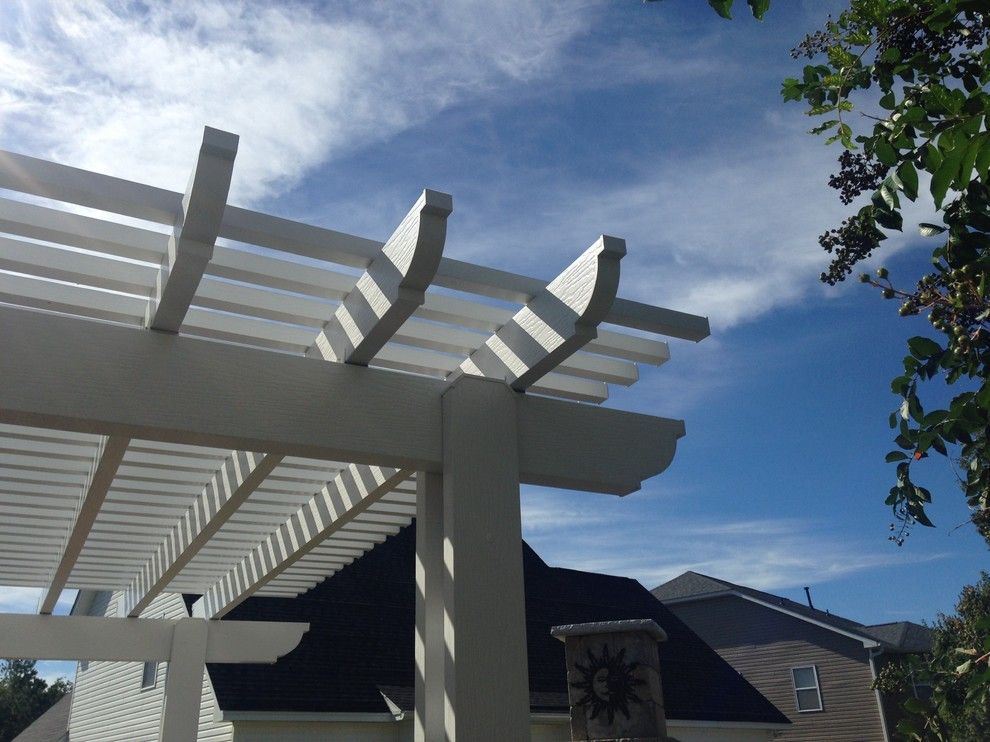 Lowes Columbia Sc for a Eclectic Spaces with a Blythewood Pergola Builder and Low Maintenance Pergola in Blythewood, Sc. by Archadeck of Central South Carolina