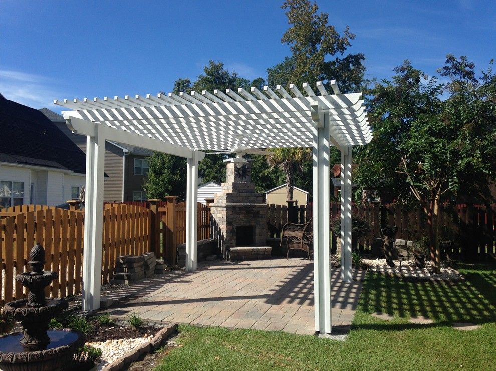 Lowes Columbia Sc for a Eclectic Spaces with a Central Sc Outdoor Living Space Designs for Shade and Low Maintenance Pergola in Blythewood, Sc. by Archadeck of Central South Carolina