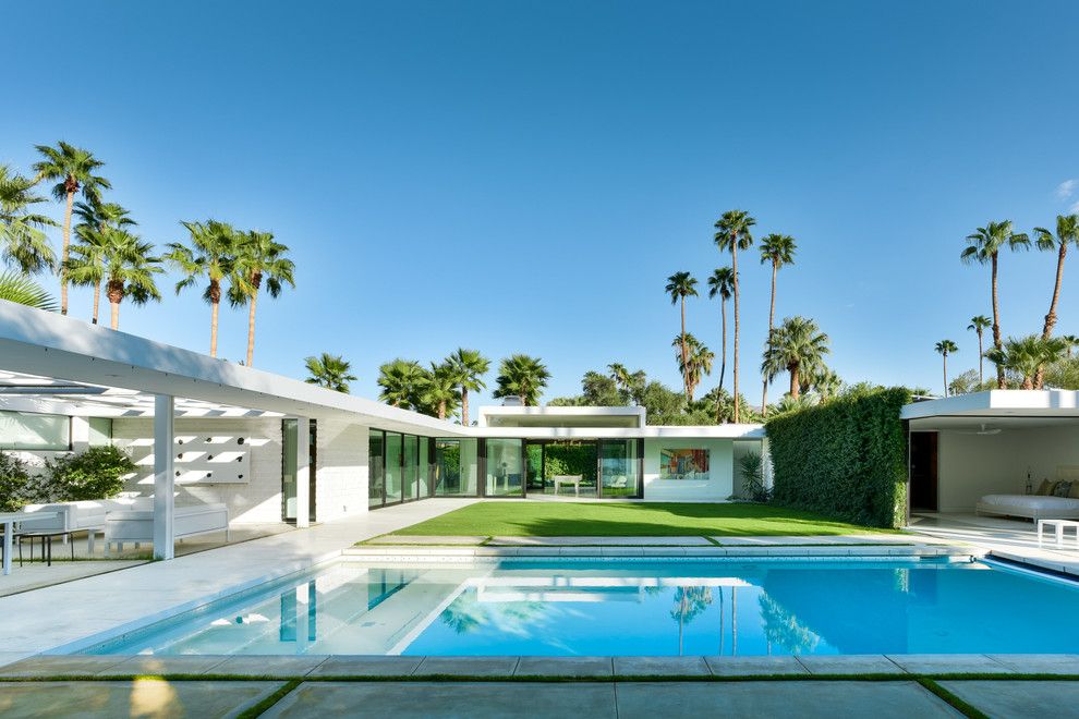 Lowes Conway Ar for a Midcentury Pool with a Mid Century Modern and the Lost Krisel by Studio Ar+D Architects