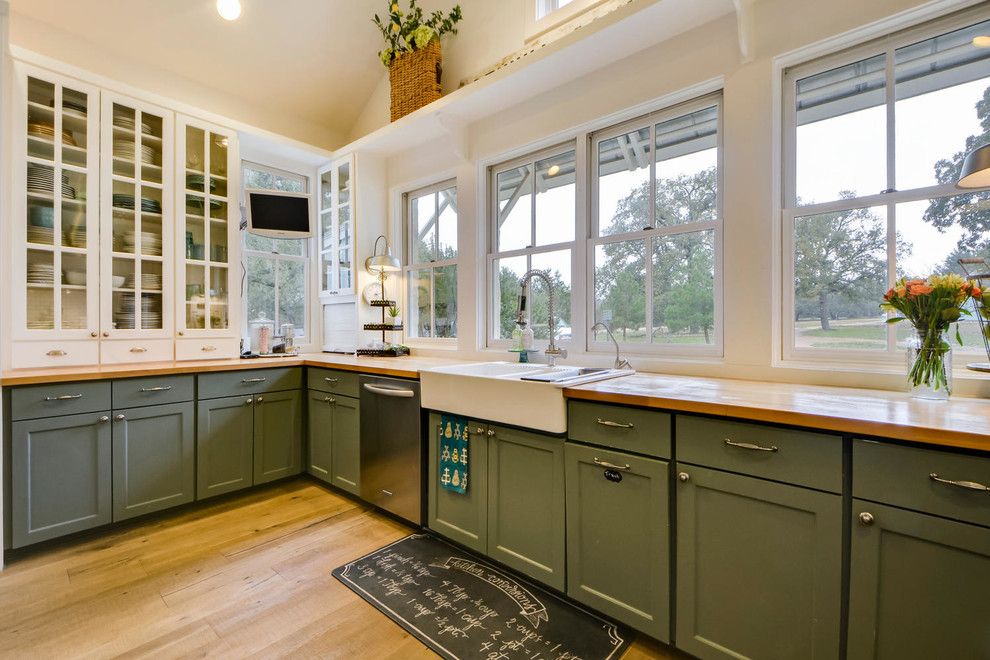 Lowes Decatur Tx for a Farmhouse Kitchen with a Farmhouse and Paleface Ranch by Van Wicklen Design