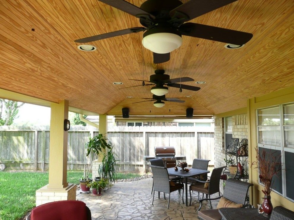 Lowes Decatur Tx for a Rustic Patio with a Stained Concrete and Patio Cover Ceiling Options by Affordable Shade Patio Covers