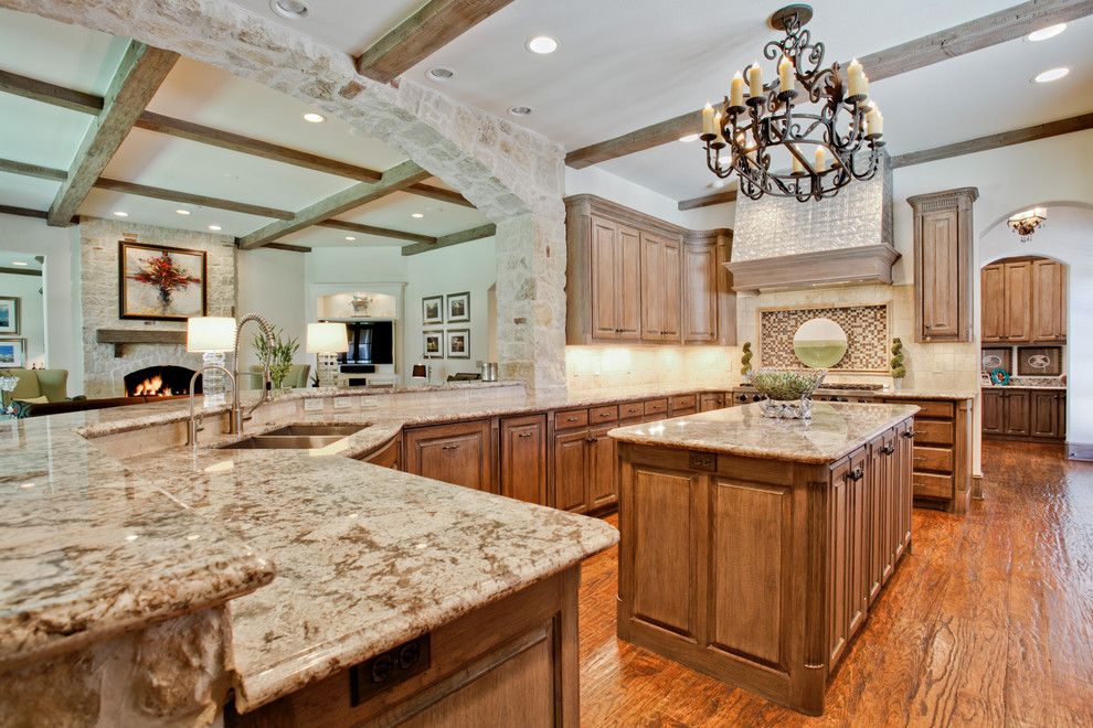 Lowes Decatur Tx for a Traditional Kitchen with a Stone Fireplace and Orchid Lane Dallas, Tx by Rosewood Custom Builders