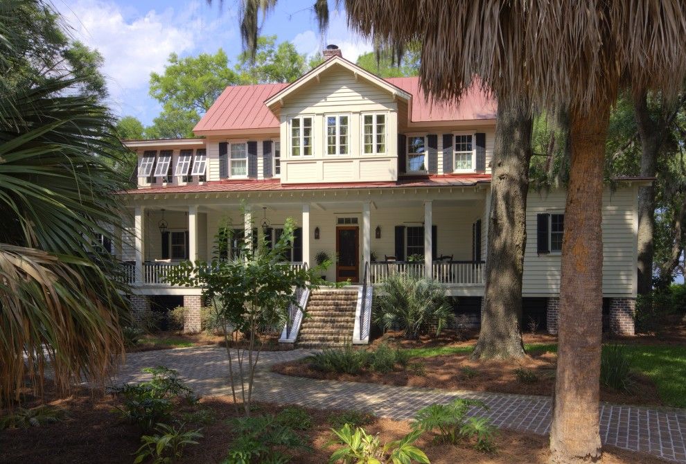 Lowes Easley Sc for a Beach Style Exterior with a Standing Seam Roof and Front View 1 by Group 3