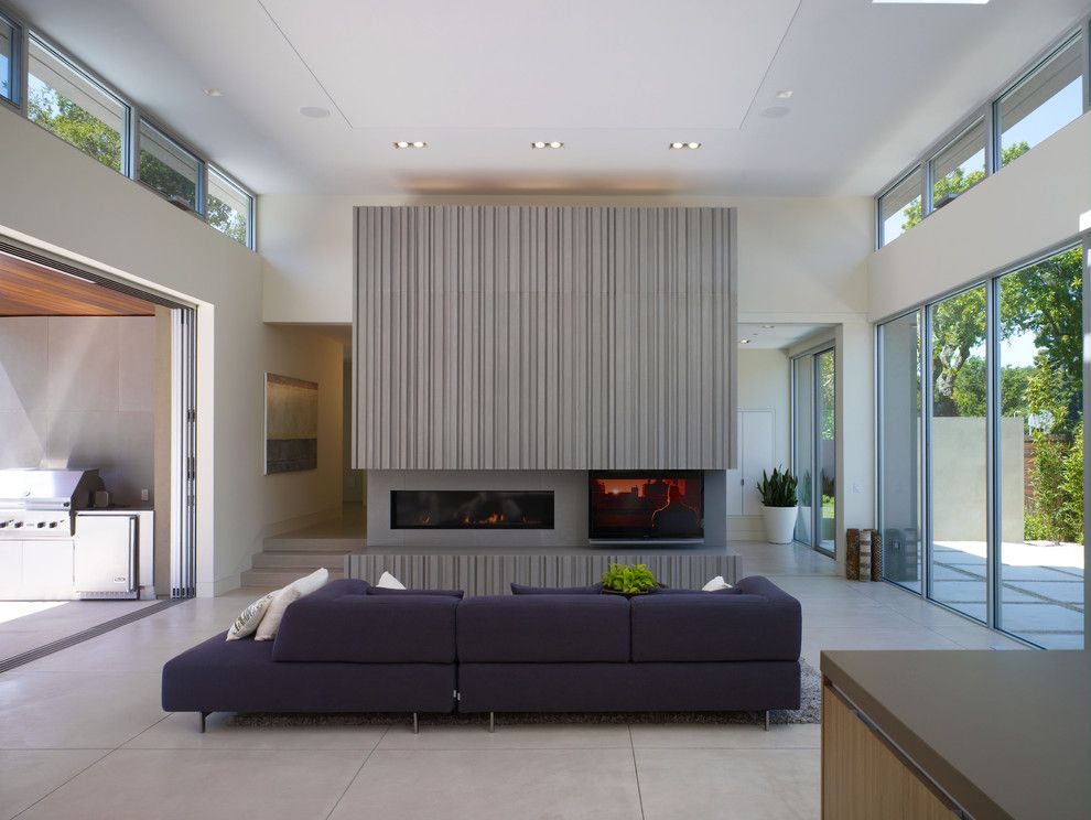 Lowes Enterprise Al for a Contemporary Living Room with a Recessed Lighting and Menlo Park Residence by Matarozzi Pelsinger Builders