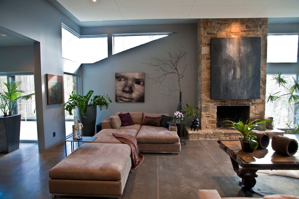 Lowes Frederick Md for a Contemporary Living Room with a Hearth and Turner Residence Baltimore Md by Turner Design Firm