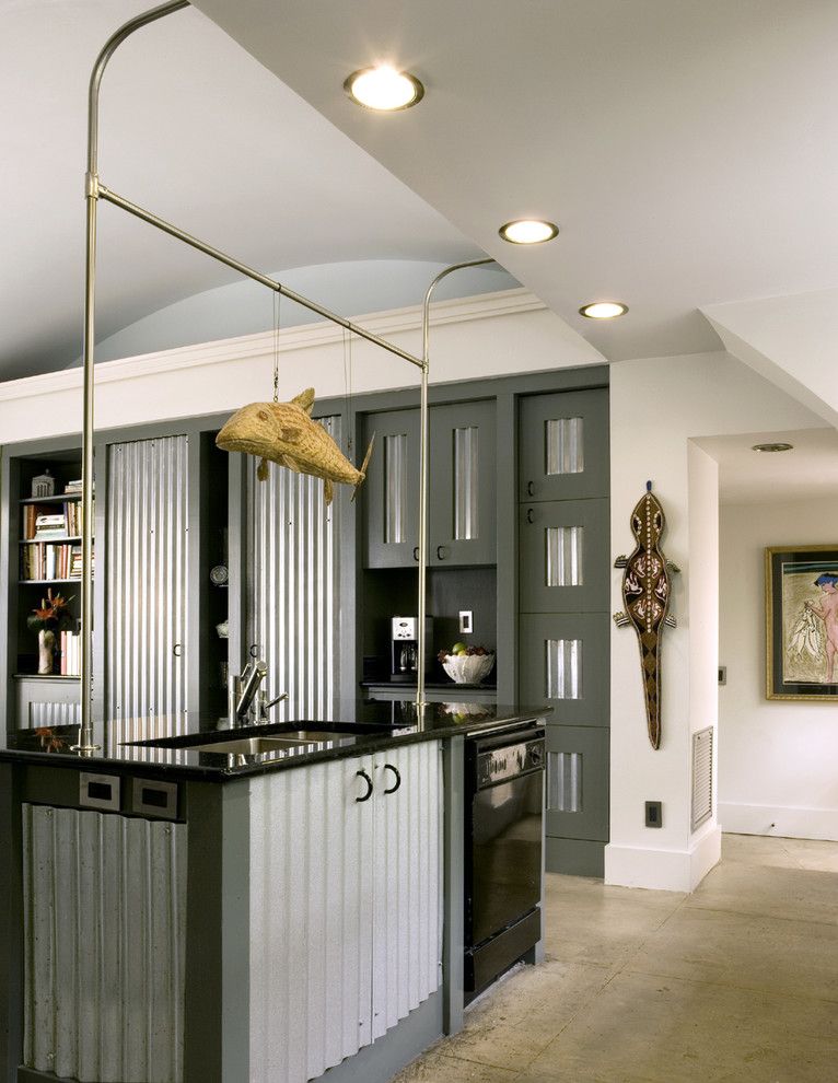 Lowes Frederick Md for a Industrial Kitchen with a Unusual Cabinets and Quonset Hut Kitchen by Frederick + Frederick Architects