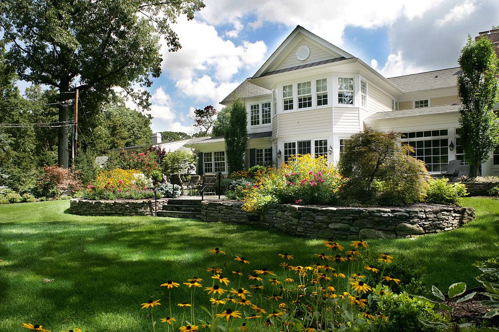 Lowes Howell Nj for a Traditional Landscape with a Stone Wall and Montclair Nj by Landscape Techniques Inc.