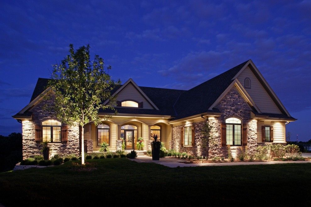 Lowes Omaha for a Traditional Exterior with a Landscaping and Exteriors by Mckay Landscape Lighting