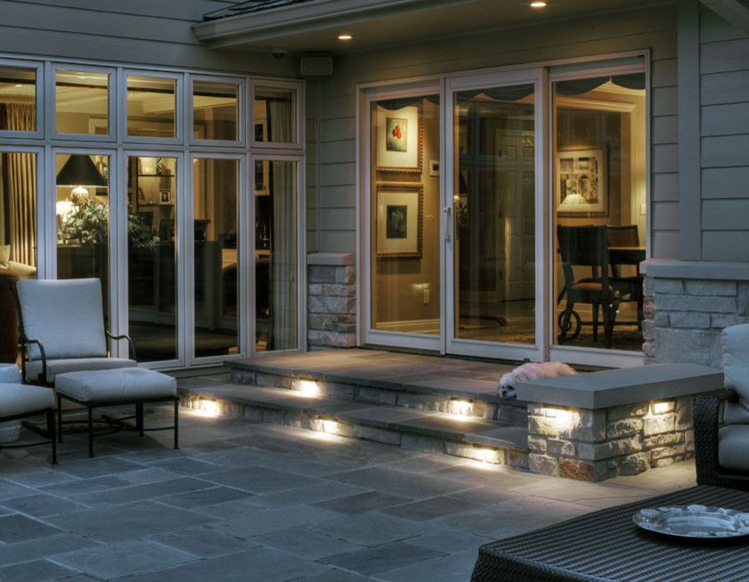 Lowes Omaha for a Traditional Patio with a Wall Lighting and Deck & Patio by Mckay Landscape Lighting