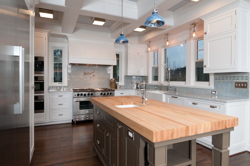 Lowes Portland Maine for a Traditional Kitchen with a Stainless Steel Appliances and Kitchen by Jenny Baines, Jennifer Baines Interiors