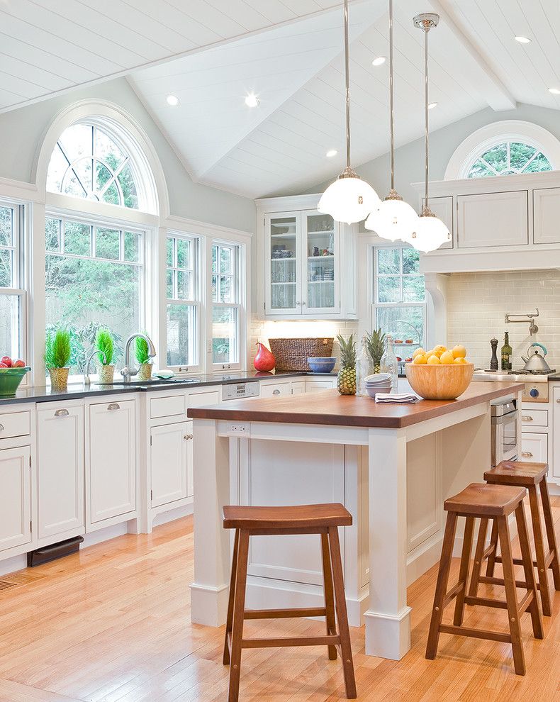 Lowes Raynham Ma for a Traditional Kitchen with a Island Lighting and David Sharff, Aia by David Sharff Architect, P.c.