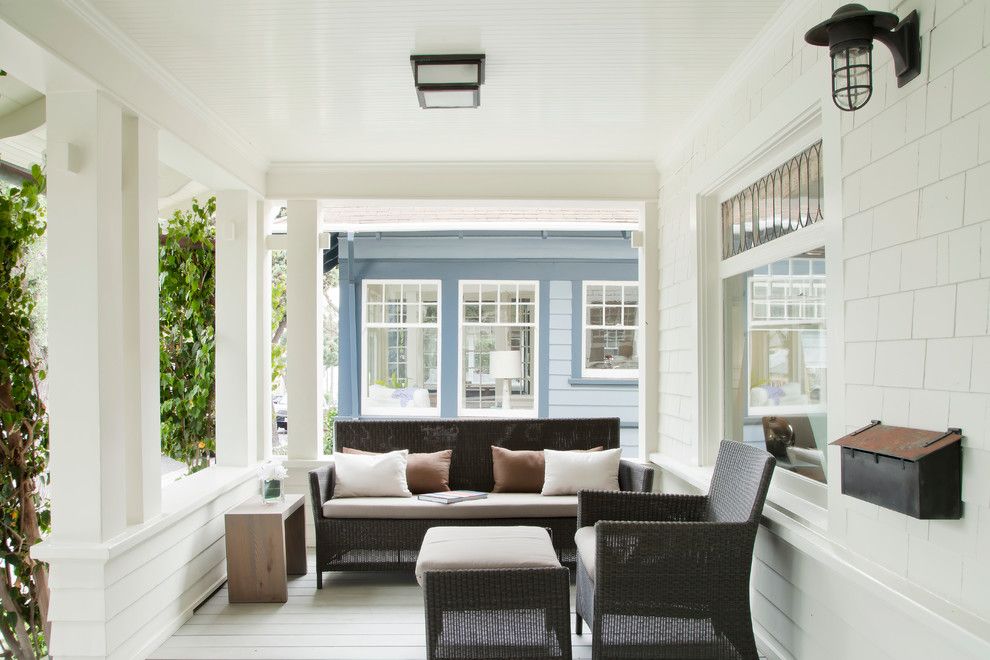 Lowes Santa Fe for a Beach Style Porch with a Clapboard and Santa Monica Beach House by Evens Architects