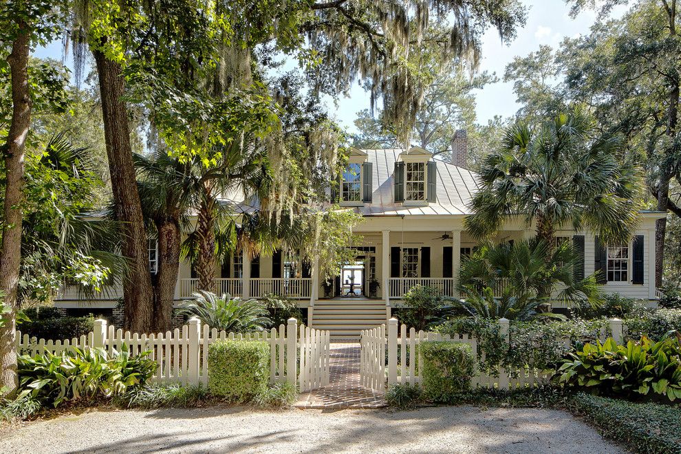 Lowes Sarasota for a Traditional Exterior with a Metal Roof and Classic Lowcountry Residence | Spring Island, South Carolina by Historical Concepts