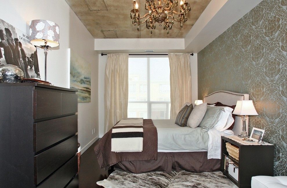 Lowes Scottsdale for a Rustic Bedroom with a Dark Brown Nightstand and King West Loft by High Street Design