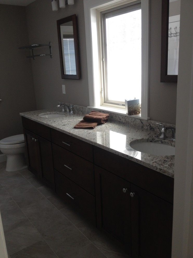 Lowes Seekonk for a Traditional Spaces with a Brown and Large New Bathroom Barrington by Lowes of Seekonk, Ma