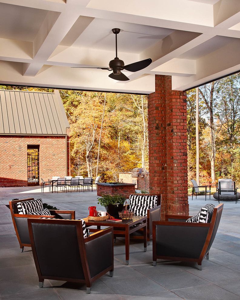 Lowes State College Pa for a Transitional Patio with a Pavers and Chancellor's Residence, Nc State University by Dustin.peck.photography.inc