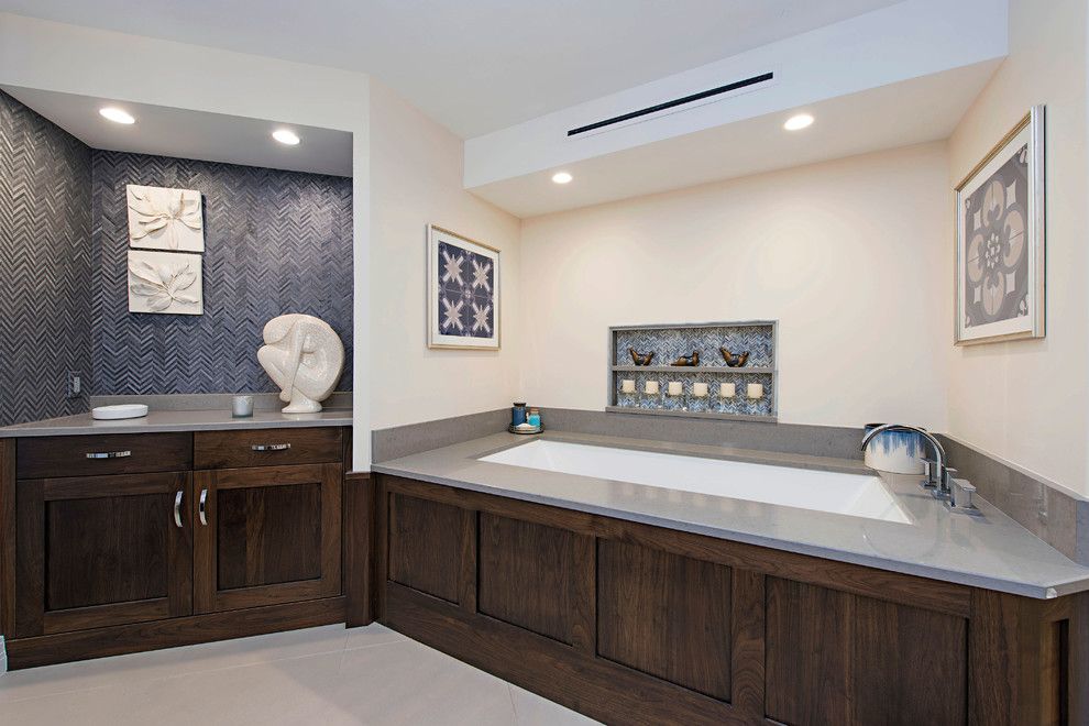 Lykos for a Contemporary Bathroom with a Master Bedroom and Savoy Master Suite by the Lykos Group, Inc.