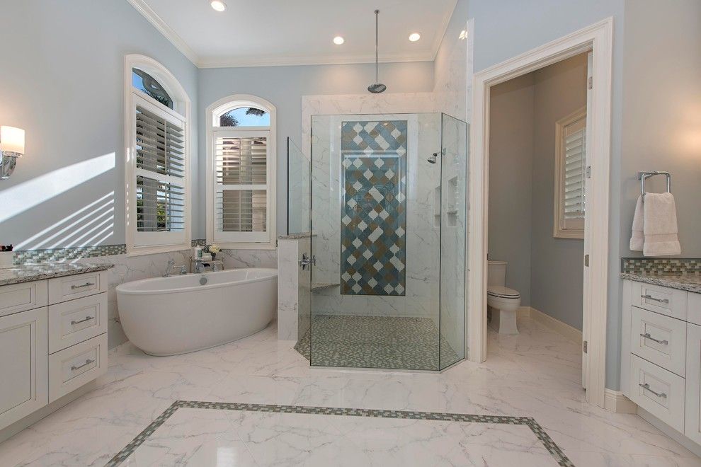 Lykos for a Traditional Bathroom with a Master Bath and Master Bath   Royal Harbor by the Lykos Group, Inc.