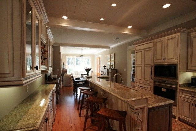 Malouf Furniture for a Traditional Kitchen with a Craftsman and 2010 Parade Home by Bob Chatham Custom Home Design