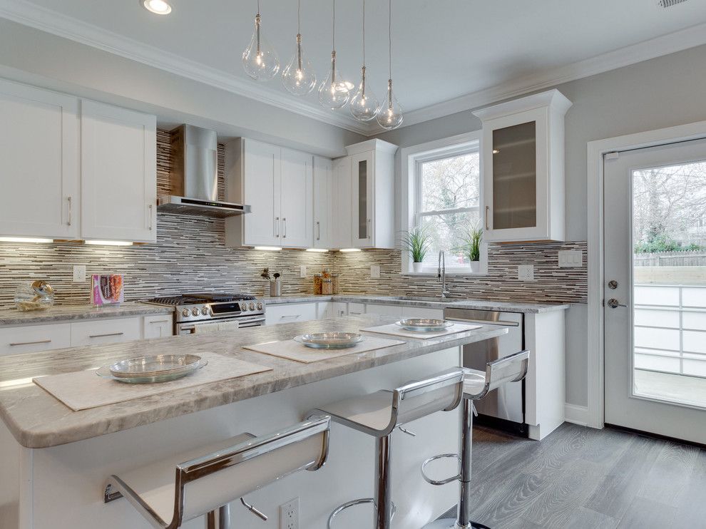 Marble Institute of America for a Transitional Kitchen with a Glass Doors and 14th Street, Washington Dc by Porcelanosa