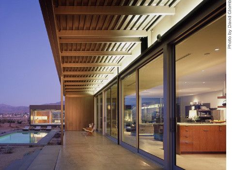 Marmol Radziner for a Modern Exterior with a Covered Patio and Marmol Radziner Prefab by Marmol Radziner