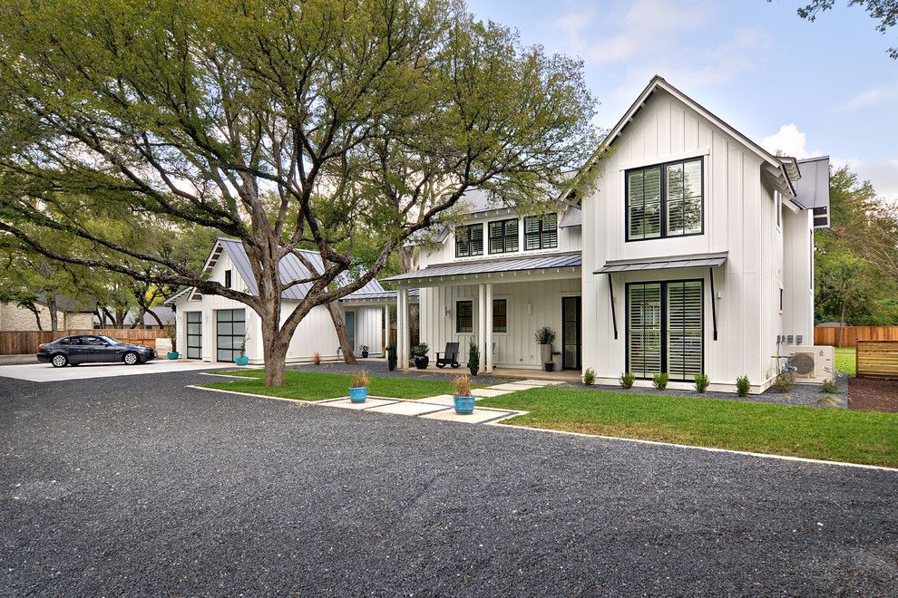 Marvin Integrity for a Farmhouse Exterior with a Black and White and Modern Farmhouse by Redbud Custom Homes