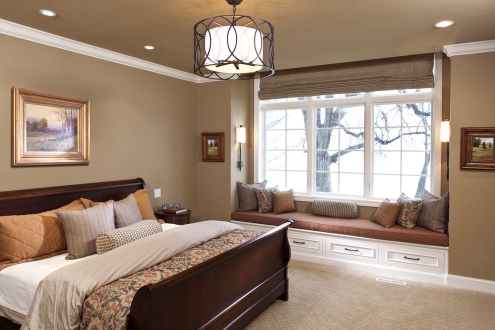 Master Bedroom Decorating Ideas for a Traditional Bedroom with a Pillows and Lake Minnewashta Remodel by Stonewood, Llc