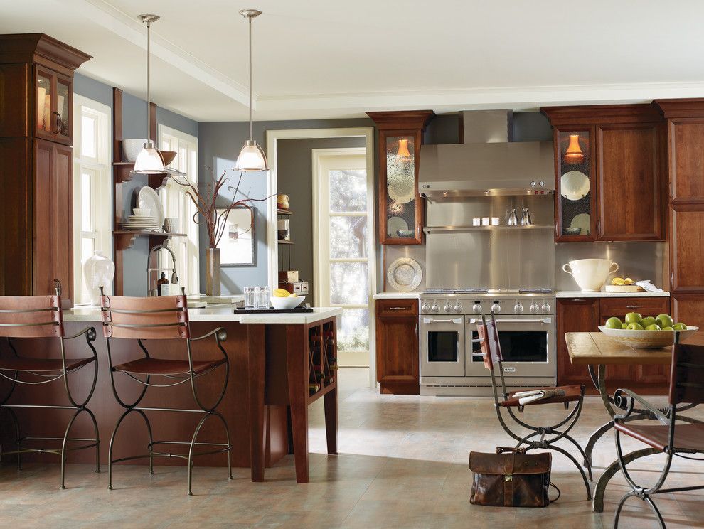 Masterbrand Cabinets For A Kitchen With A And Modern Dark Wood