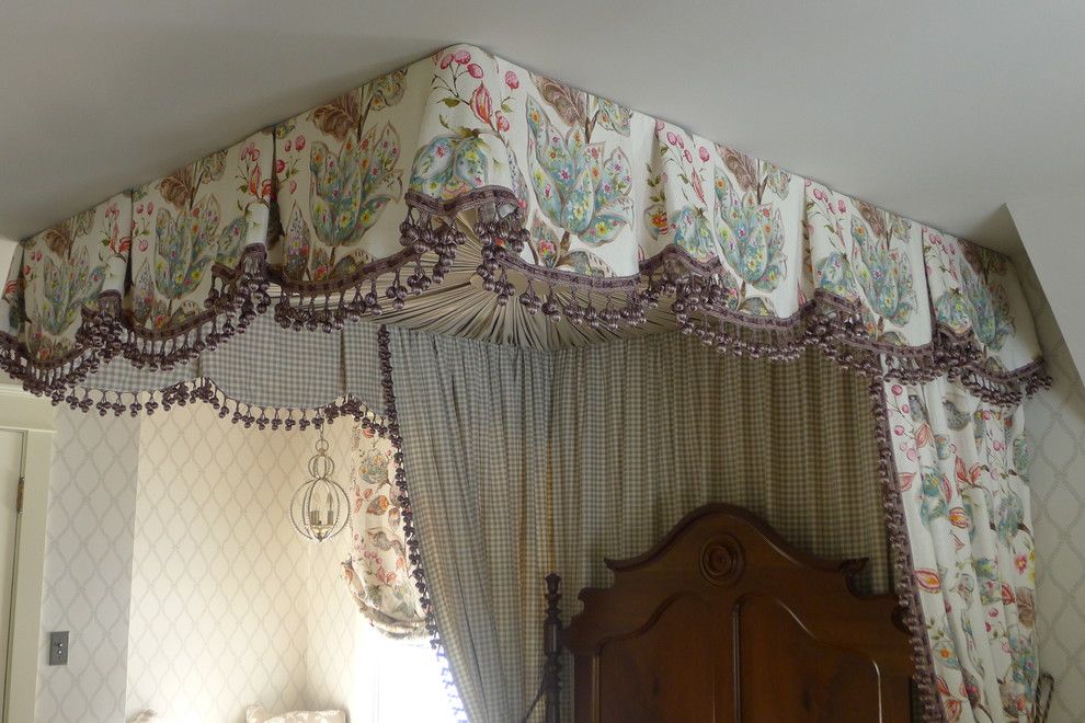 Maxwell Fabrics for a Traditional Bedroom with a Round Rug and Child's Bedroom by Susan Brook Interiors