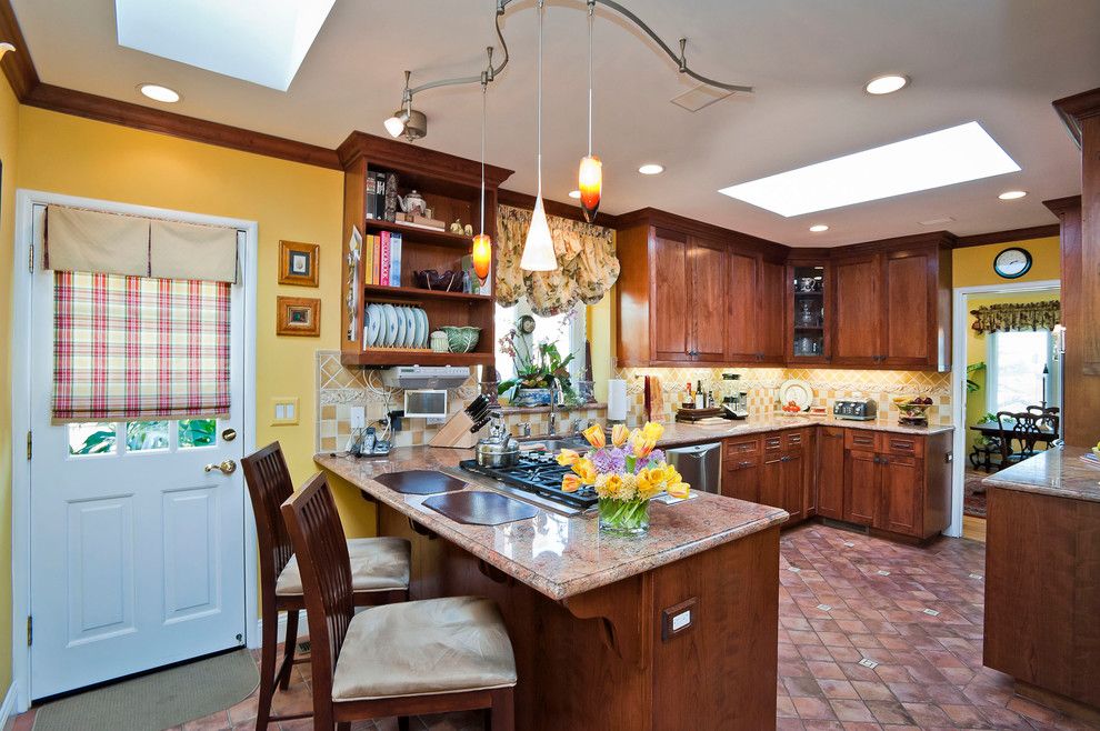 Mayer Lighting for a Traditional Kitchen with a Raised Panel and Georgetown by Dennis Mayer, Photographer