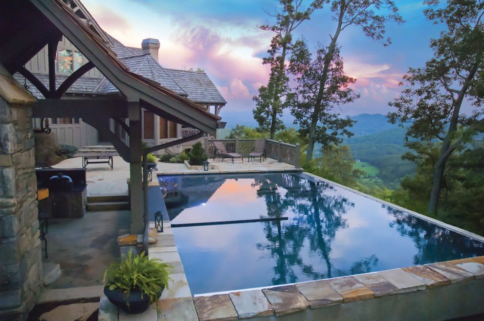 Medallion Pools for a Contemporary Pool with a Wet Deck and Cloud Pool by Medallion Pool Co.