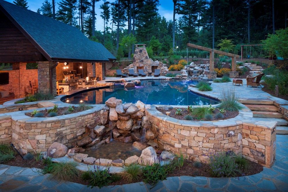 Medallion Pools for a Traditional Pool with a Traditional and Medallion Pool Co. by Medallion Pool Co.
