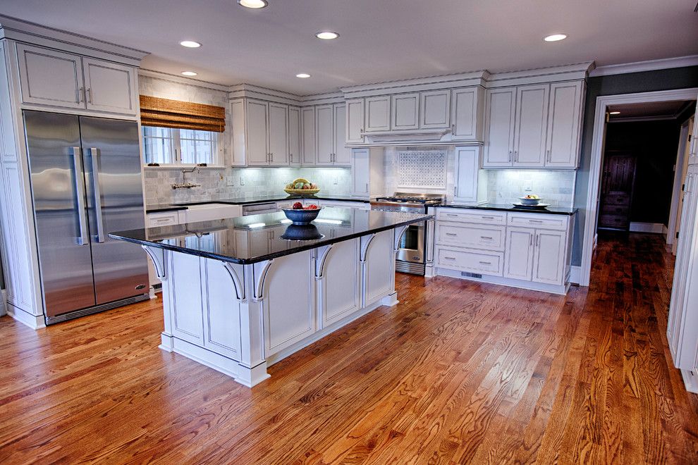 Mega Granite for a Traditional Kitchen with a Reveal Cabinets and the Downs | Complete Home Rebuild Tornado by Toulmin Cabinetry and Design