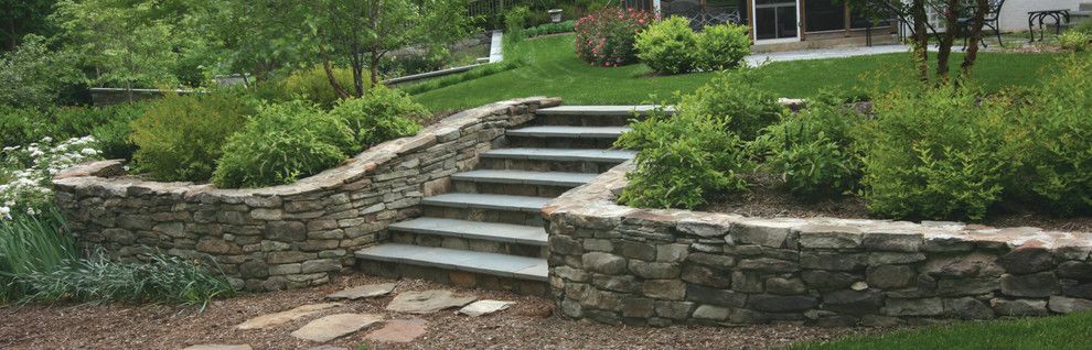Merrifield Garden Center for a Traditional Landscape with a Stairs and Backyard Staircase by Merrifield Garden Center