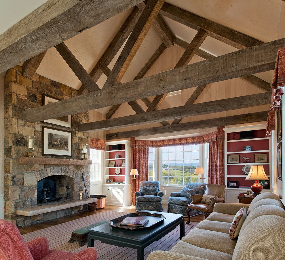Metropolitan Lumber for a Traditional Living Room with a Traditional and Upperville by Thorsen Construction