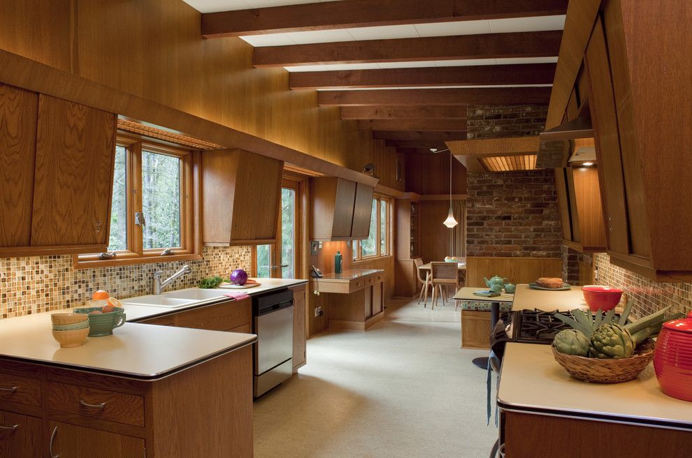 Mid Century Modern for a Midcentury Kitchen with a Vintage and Mid Century Modern Home by Craftsman Design and Renovation