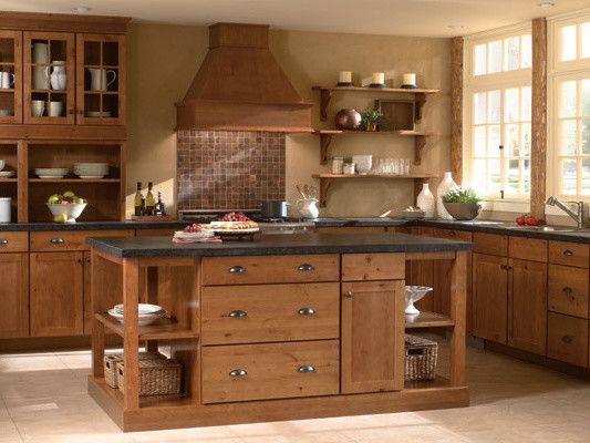 Mid Continent Cabinetry for a Rustic Kitchen with a Designer Cabinets and Mid Continent Cabinetry by Designer Cabinets